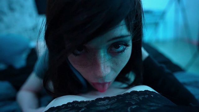 POV Depraved little nymphomaniac neighbor Puppygirlxo sucks dick after a meeting of sexaholics