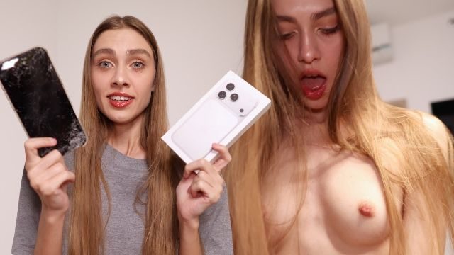 Падчерица готова всю ночь сосать BWC за новый iPhone 18.