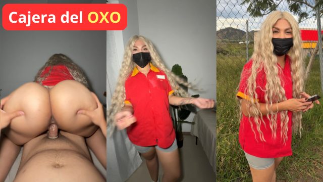 La Cajera Culona del OXO es Cogida por Dinero | Video real