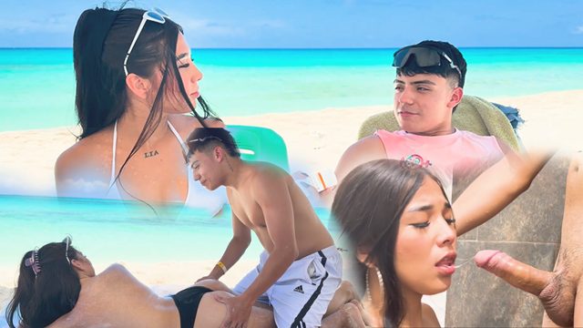 La compañera caliente de mi trabajo, me dio la oportunidad de follar en las vacaciones que tuvimos en la playa!